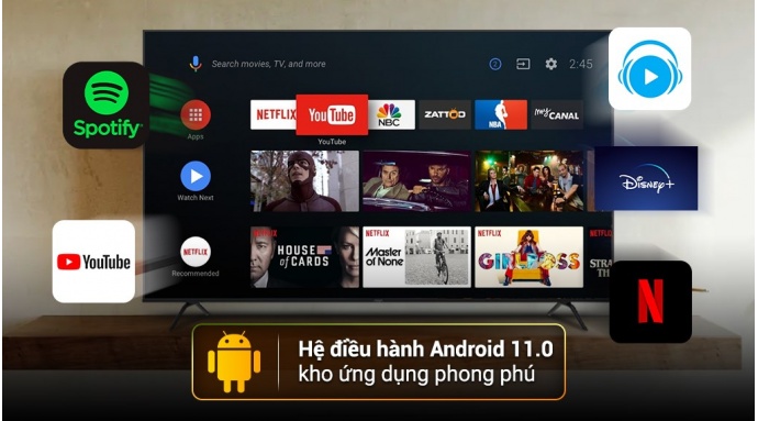 Android Tivi Aqua FHD 43 inch AQT43K800FG