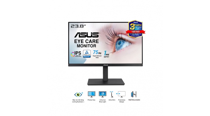 Màn hình ASUS VA24EQSB (23.8 inch/FHD/IPS/75Hz/5ms/loa)