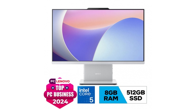 PC Lenovo AIO 24IRH9 (F0HN0030VN) (i5-13420H/8GB RAM/512GB SSD/23.8 FHD/WL+BT/K+M/Win11/Xám sáng)