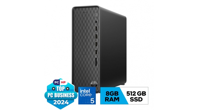 PC HP S01-pF4010d (AZ0F6PA) (i5-14400(10*2.5)/8GD4/512GSSD/WL/BT/KB/M/W11SL/ĐEN)