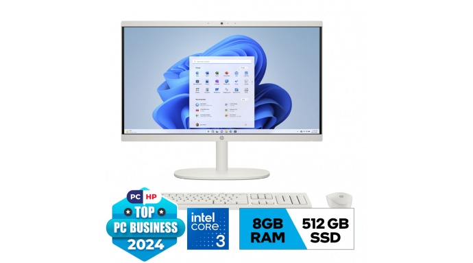 PC HP AIO 22-dg0016d (AY8C6PA) (i3-N300/8G/512GSSD/21.45FHD/VA/WL/BT/WL_KB/WL_M/W11SL/TRẮNG)