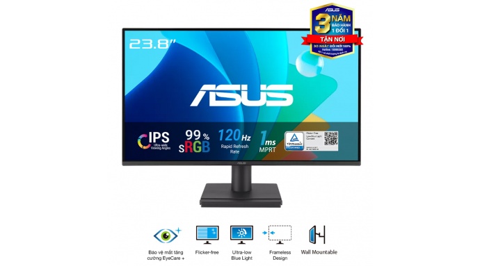 Màn hình ASUS VA249HG (23.8 inch/FHD/IPS/120Hz/1ms)