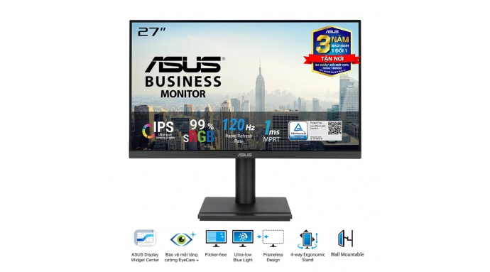Màn hình ASUS VA279QGS (27 inch/FHD/IPS/120Hz/1ms/loa)