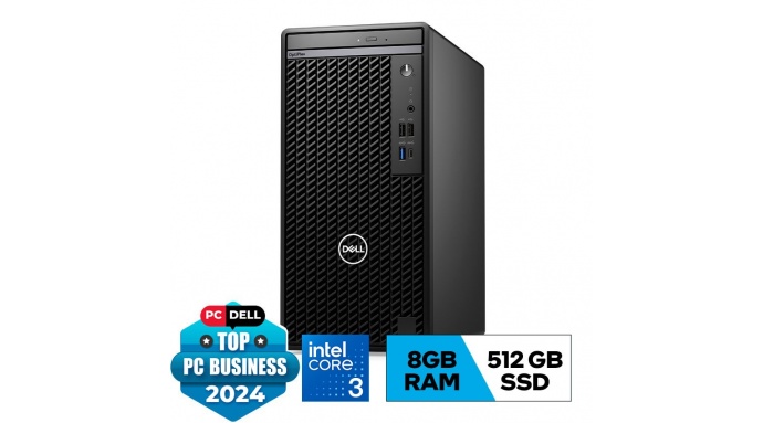PC Dell Optiplex 7020 Tower (i3 14100 8GB RAM DDR5/512GB SSD/K+M/Win 11/Đen) (M7020-14100-08512W)