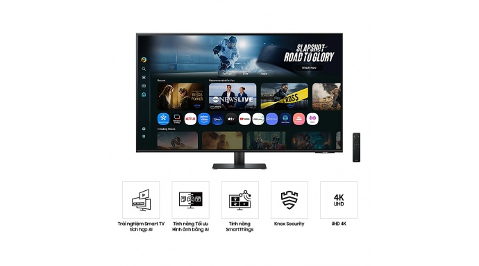 Màn hình thông minh Samsung M70D LS43FM702UEXXV (43 inch/UHD/VA/60Hz/4ms/loa)