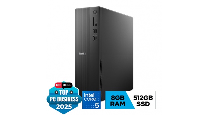 PC Dell Slim ECS1250 (i5 14400 /1*8GB RAM DDR5/512GB SSD/WL+BT/Keyboard Copilot AI+Mouse/180W PSU/Win11) (71066641)