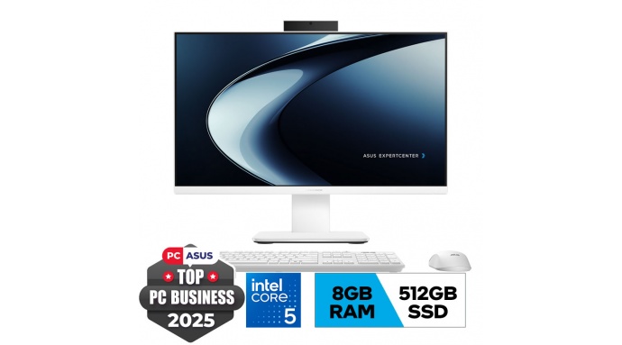 PC All in one Asus P440VAK-WPC043W (i5 13420H/8GD5/512G/23.8 FHD/CAM/MIC/WiFi6/BT5/WL_KB/WL_M/W11H/2Y-OS/TRẮNG)