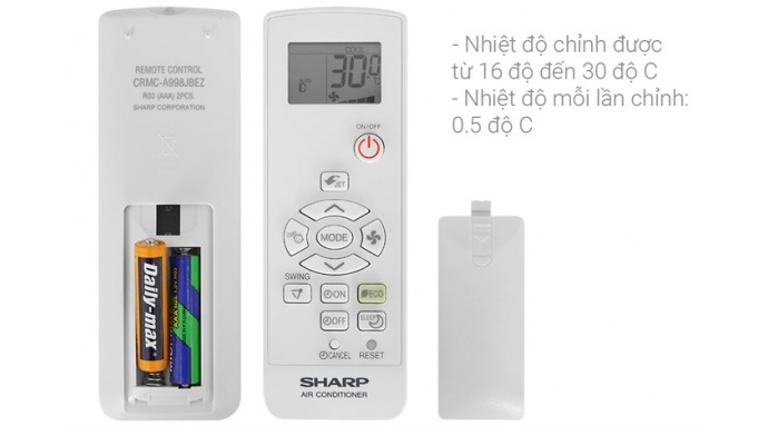 Máy Lạnh Sharp AH-X10ZEW 1.0HP Inverter