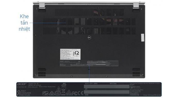 Laptop Acer Aspire Go AG15 31P 30M4 i3 N305/8GB/256GB/Win11 (NX.KRPSV.004)