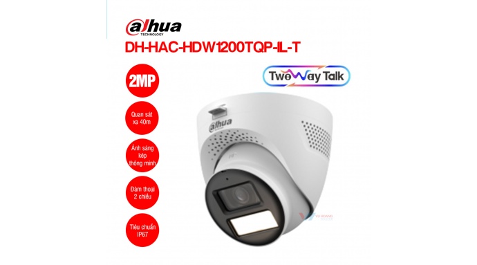 Camera HDCVI 2MP Dahua DH-HAC-HDW1200TQP-IL-T
