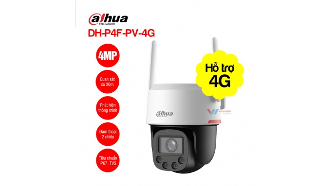 Camera IP 4G 4MP DAHUA DH-P4F-PV-4G