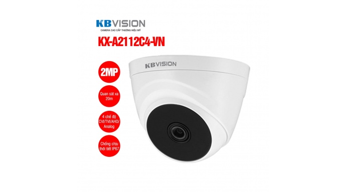 Camera dome HD Analog 2MP KBVISION KX-A2112C4-VN
