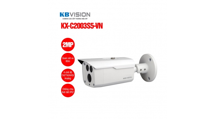 Camera thân HD Analog 2MP KBVISION KX-C2003S5-VN