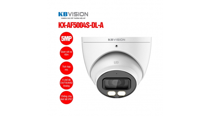 Camera dome HD Analog 5MP KBVISION KX-AF5004S-DL-A