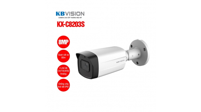 Camera thân HD Analog 8MP KBVISION KX-C8203S
