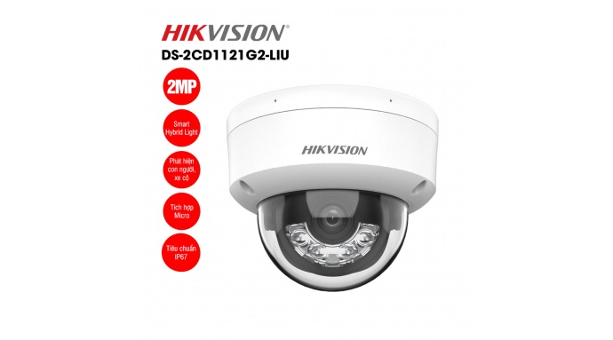 Camera IP 2MP bán cầu HIKVISION DS-2CD1121G2-LIU