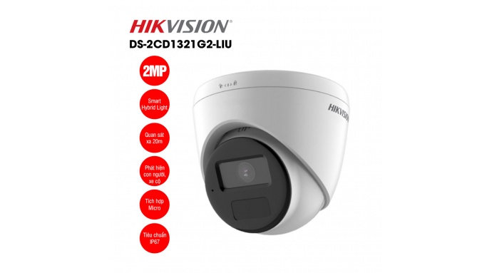 Camera IP 2MP bán cầu HIKVISION DS-2CD1321G2-LIU