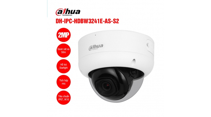 Camera IP 2MP DAHUA DH-IPC-HDBW3241E-AS-S2