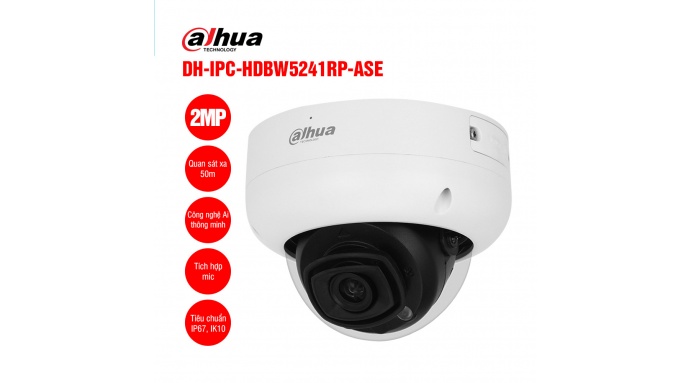 Camera IP 2MP DAHUA DH-IPC-HDBW5241RP-ASE