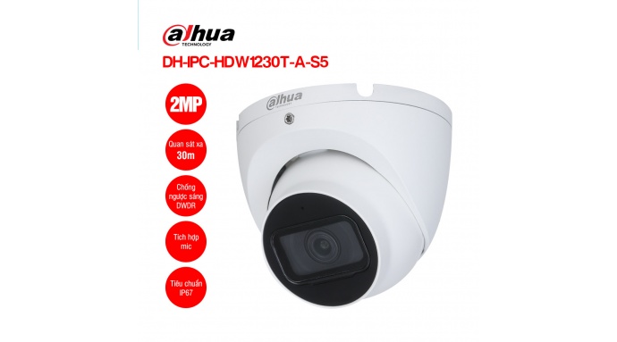 Camera IP 2MP DAHUA DH-IPC-HDW1230T-A-S5