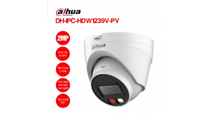 Camera IP 2MP DAHUA DH-IPC-HDW1239V-PV