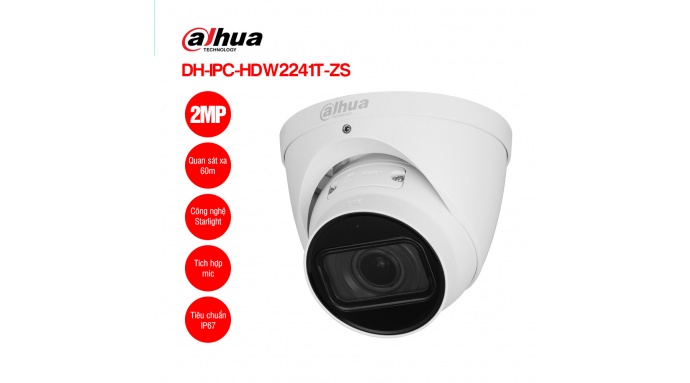 Camera IP 2MP DAHUA DH-IPC-HDW2241T-ZS