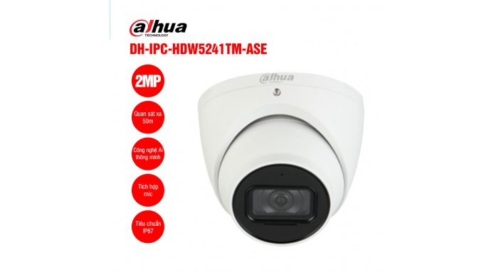 Camera IP 2MP DAHUA DH-IPC-HDW5241TM-ASE