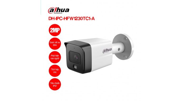 Camera IP 2MP DAHUA DH-IPC-HFW1230TC1-A