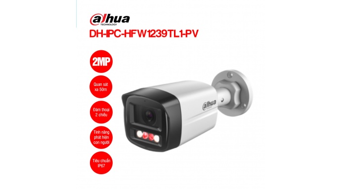 Camera IP 2MP DAHUA DH-IPC-HFW1239TL1-PV