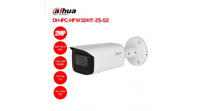 Camera IP 2MP DAHUA DH-IPC-HFW3241T-ZS-S2