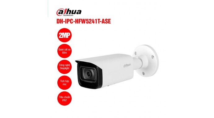 Camera IP 2MP DAHUA DH-IPC-HFW5241T-ASE