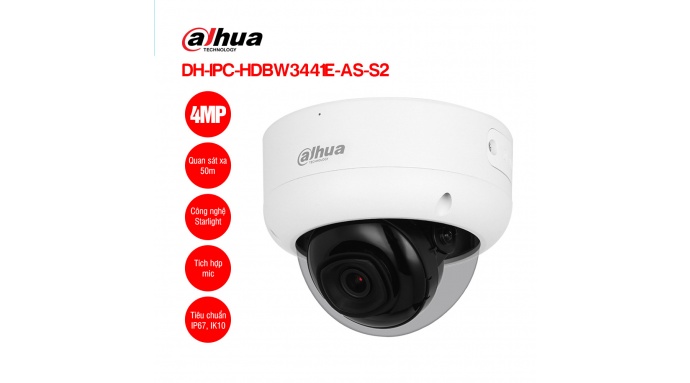 Camera IP 4MP DAHUA DH-IPC-HDBW3441E-AS-S2