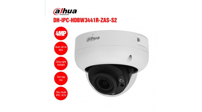 Camera IP 4MP DAHUA DH-IPC-HDBW3441R-ZAS-S2