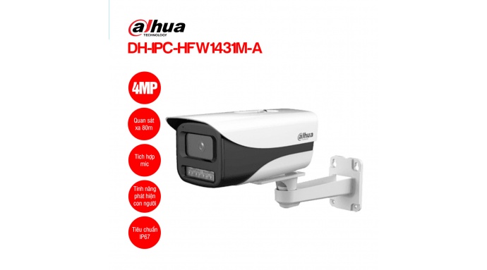 Camera IP 4MP DAHUA DH-IPC-HFW1431M-A