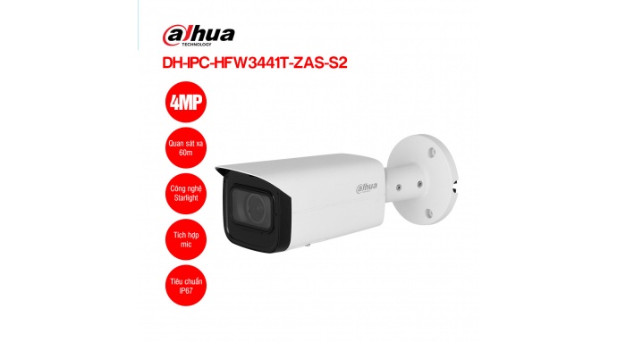 Camera IP 4MP DAHUA DH-IPC-HFW3441T-ZAS-S2
