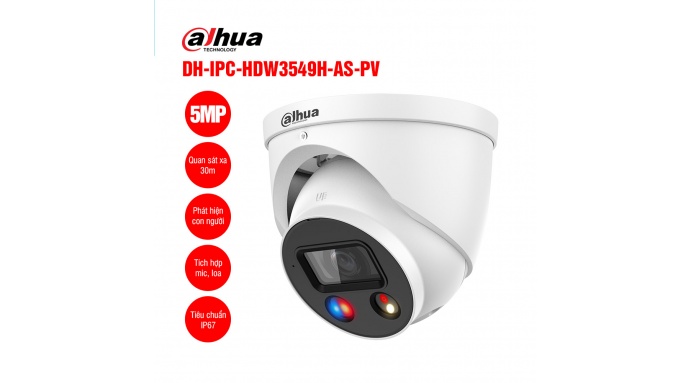 Camera IP 5MP DAHUA DH-IPC-HDW3549H-AS-PV