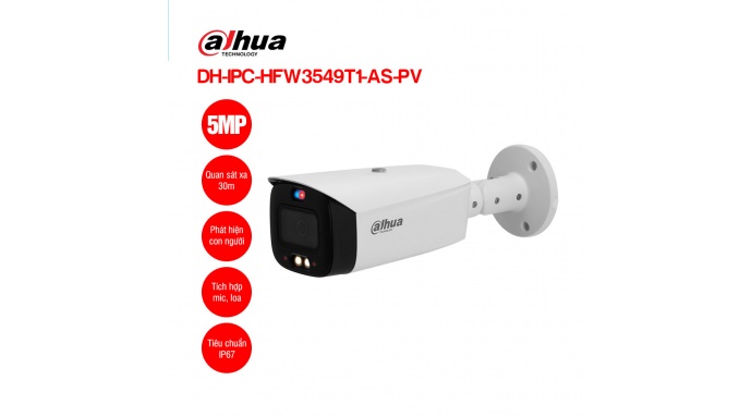 Camera IP 5MP DAHUA DH-IPC-HFW3549T1-AS-PV