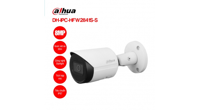 Camera IP 8MP DAHUA DH-IPC-HFW2841S-S