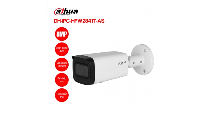 Camera IP 8MP DAHUA DH-IPC-HFW2841T-AS