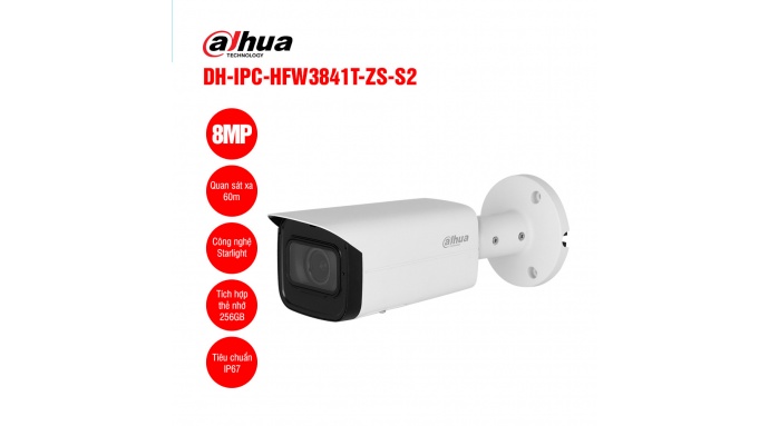 Camera IP 8MP DAHUA DH-IPC-HFW3841T-ZS-S2