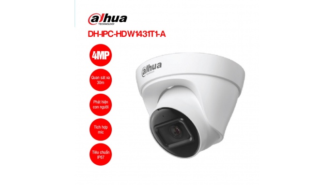 Camera IP 4MP DAHUA DH-IPC-HDW1431T1-A