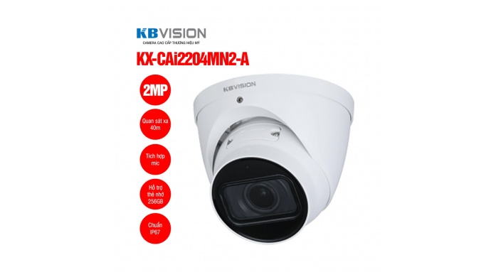 Camera IP Dome 2MP KBVISION KX-CAi2204MN2-A