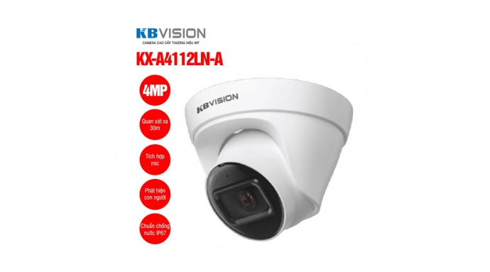 Camera IP dome 4MP KBVISION KX-A4112LN-A