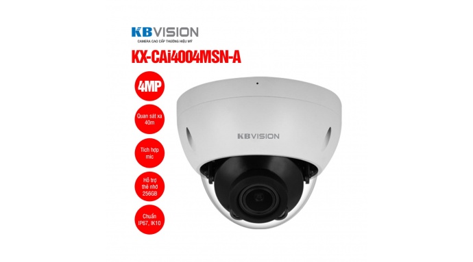 Camera IP Dome 4MP KBVISION KX-CAi4004MSN-A