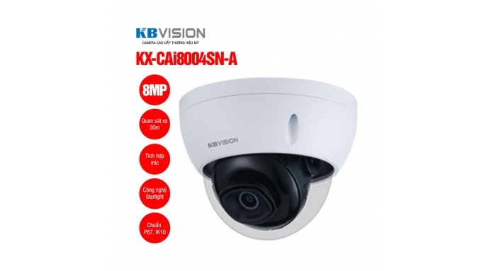 Camera IP Dome 8MP KBVISION KX-CAi8004SN-A