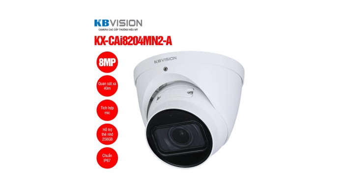 Camera IP Dome 8MP KBVISION KX-CAi8204MN2-A
