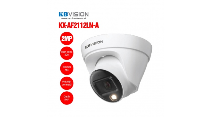 Camera IP Full color 2MP KBVISION KX-AF2112LN-A