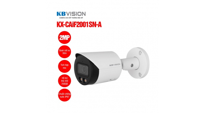 Camera IP Full Color 2MP KBVISION KX-CAiF2001SN-A