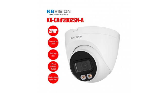 Camera IP Full color 2MP KBVISION KX-CAiF2002SN-A