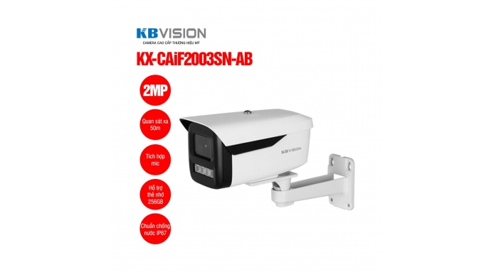Camera IP Full Color 2MP KBVISION KX-CAiF2003SN-AB